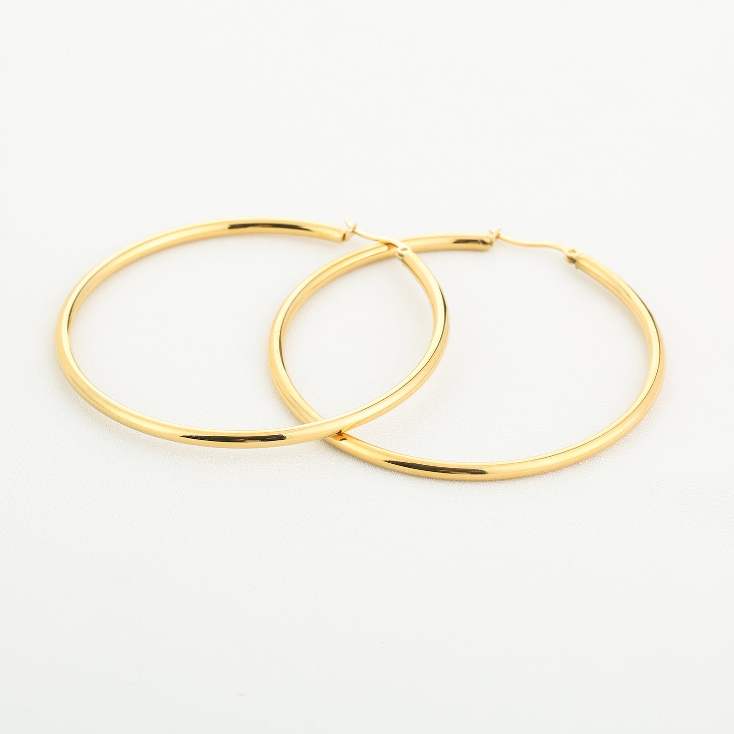 Oorbellen Hoops (goud/6,5cm)