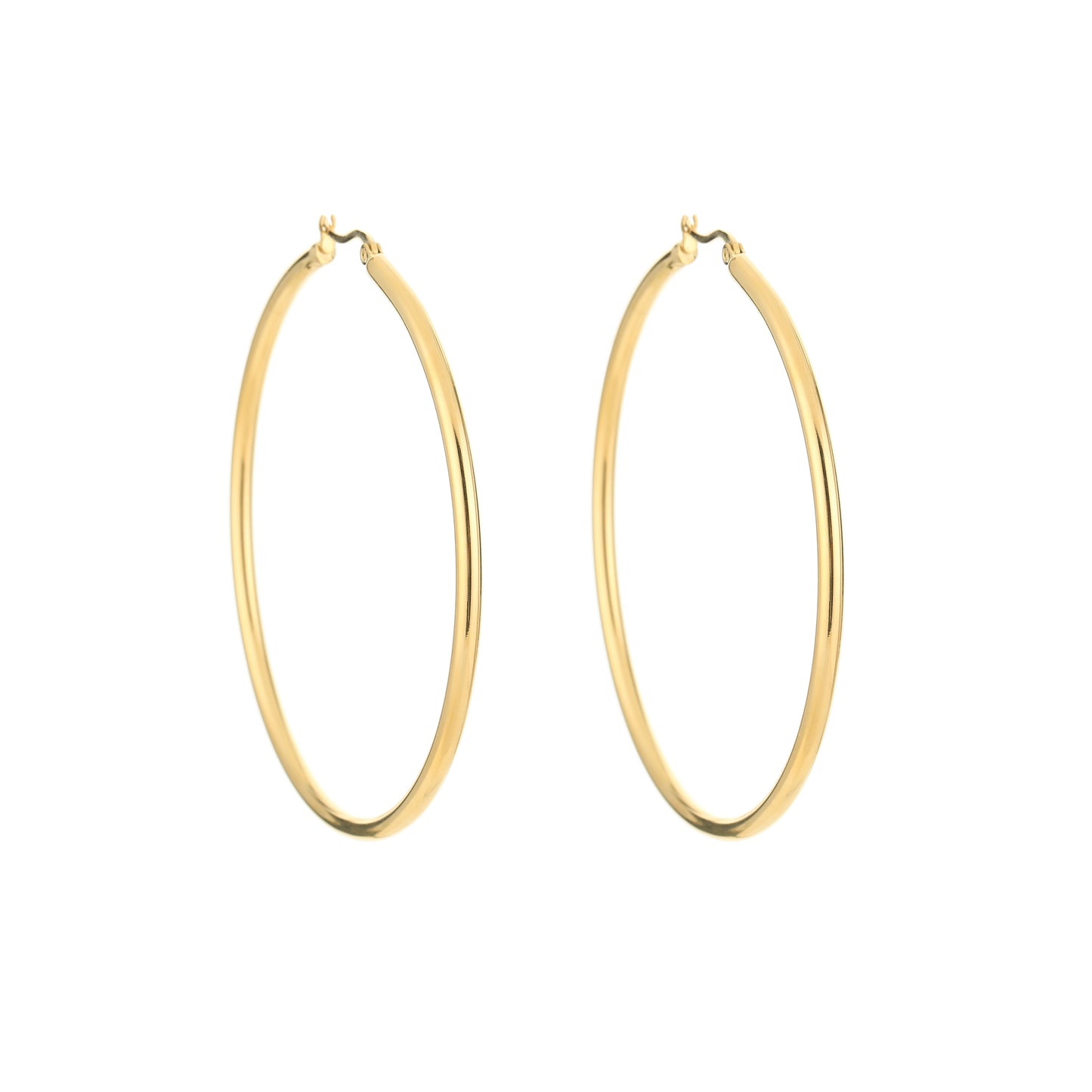 Oorbellen Hoops (goud/6,5cm)