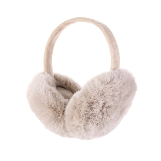 Oorwarmers fluffy (beige)
