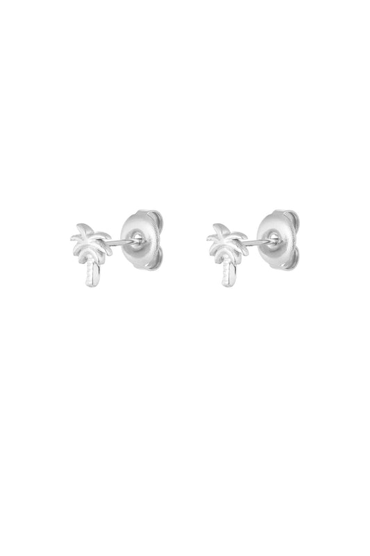 Oorbellen Palm studs (zilver)