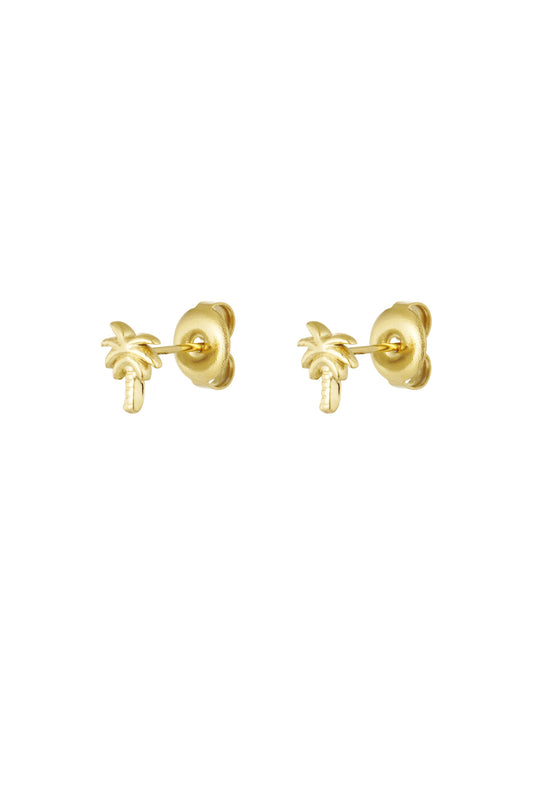 Oorbellen Palm studs (goud)