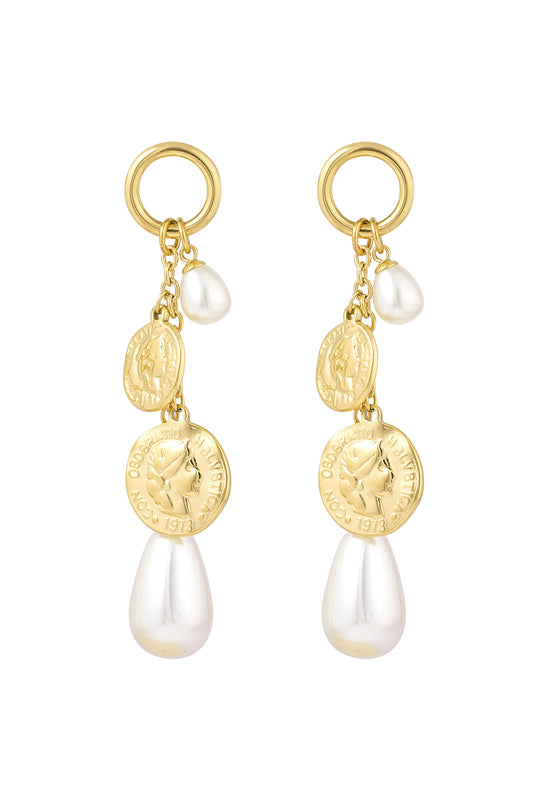 Oorbellen Pearly coins