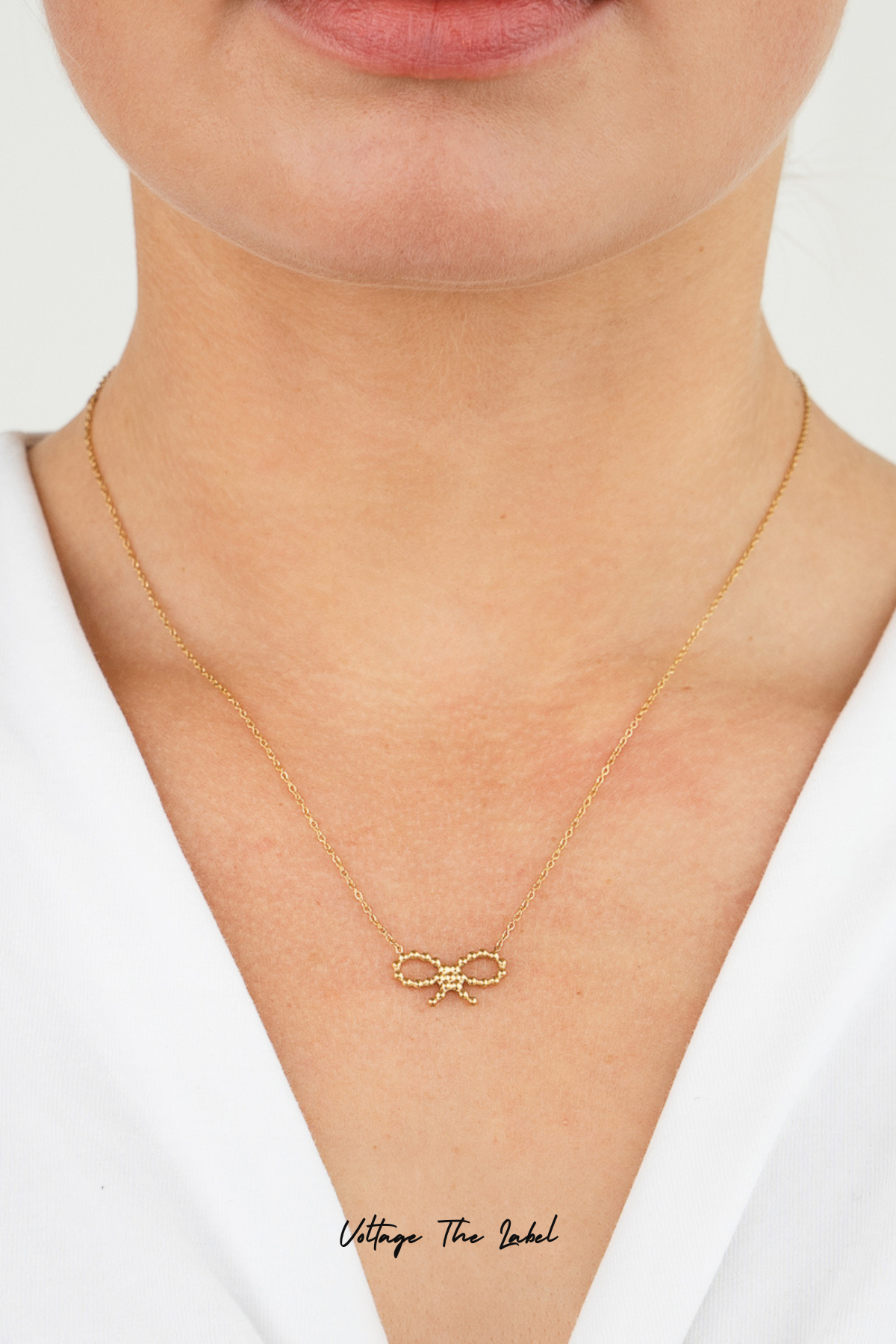 Ketting Bella bow (goud)