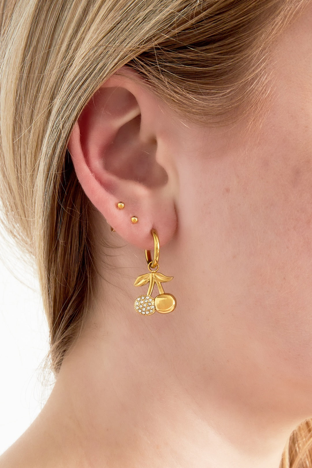 Oorbellen Sparkly cherry