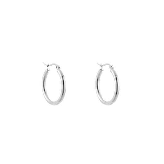 Oorbellen Baby hoops (zilver)