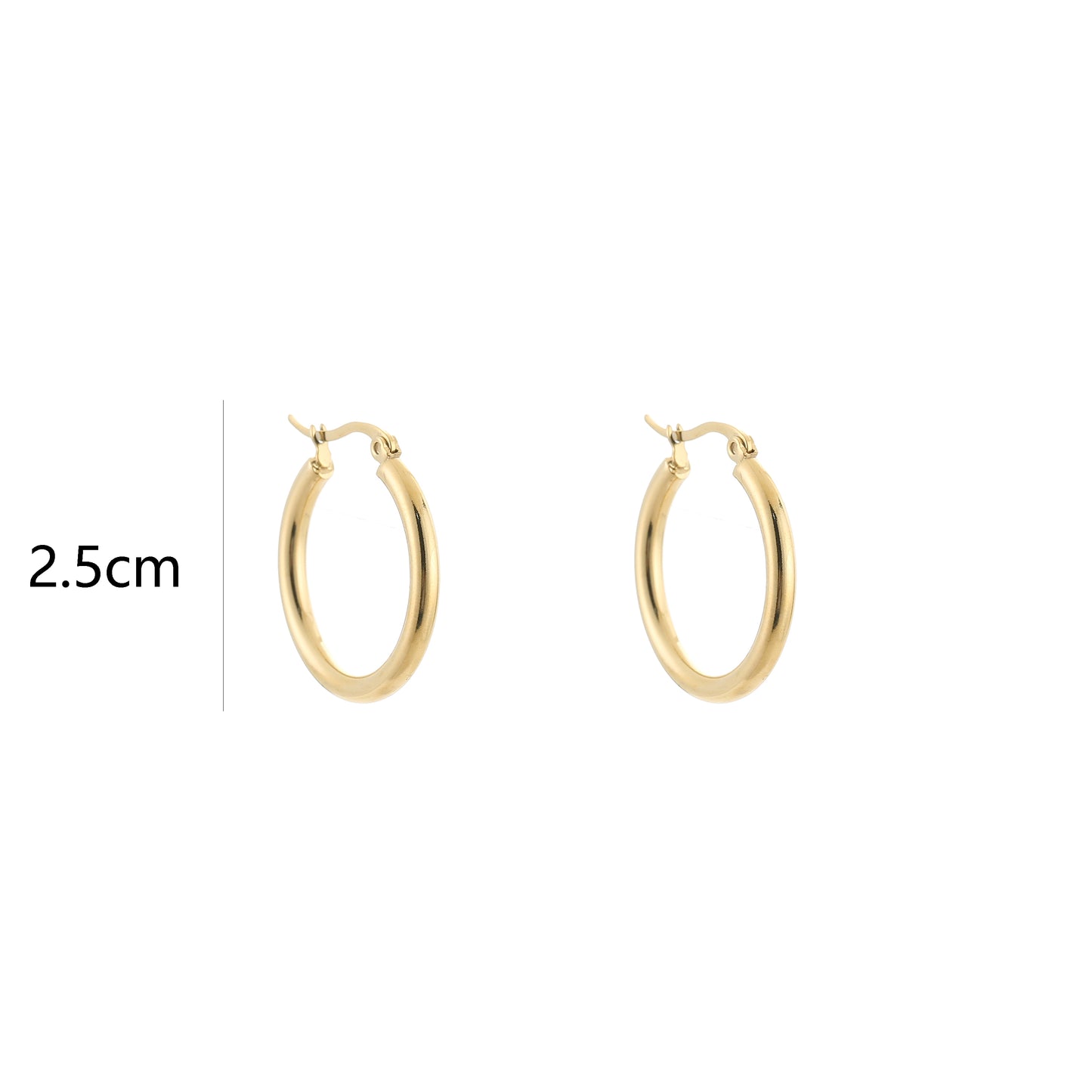 Oorbellen Baby hoops (goud)