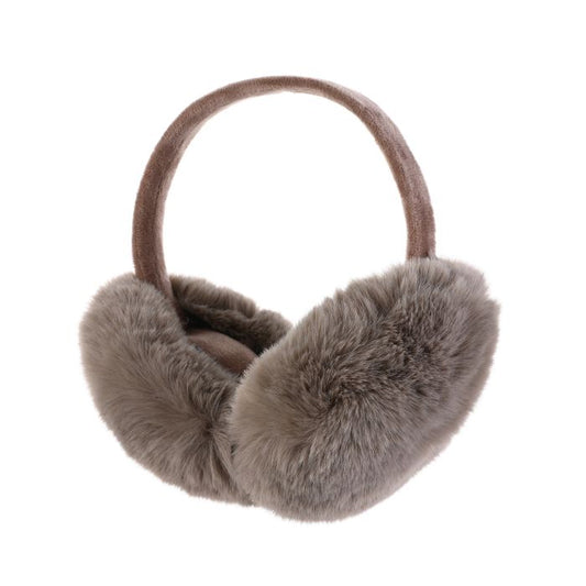 Oorwarmers fluffy (khaki)