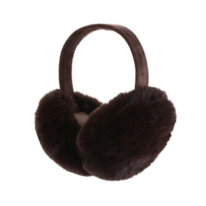 Oorwarmers fluffy (coffee)
